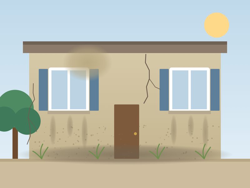 Exterior repaint — Before