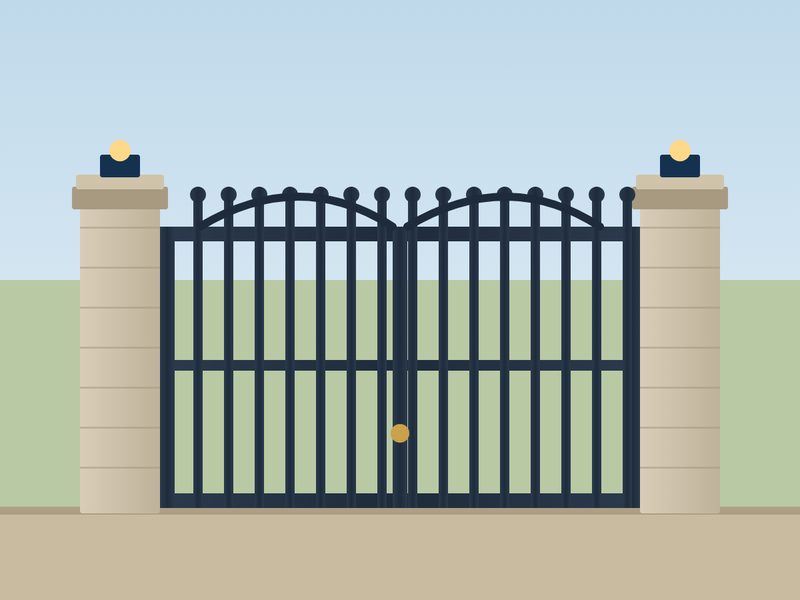 Gate and railings restored — After